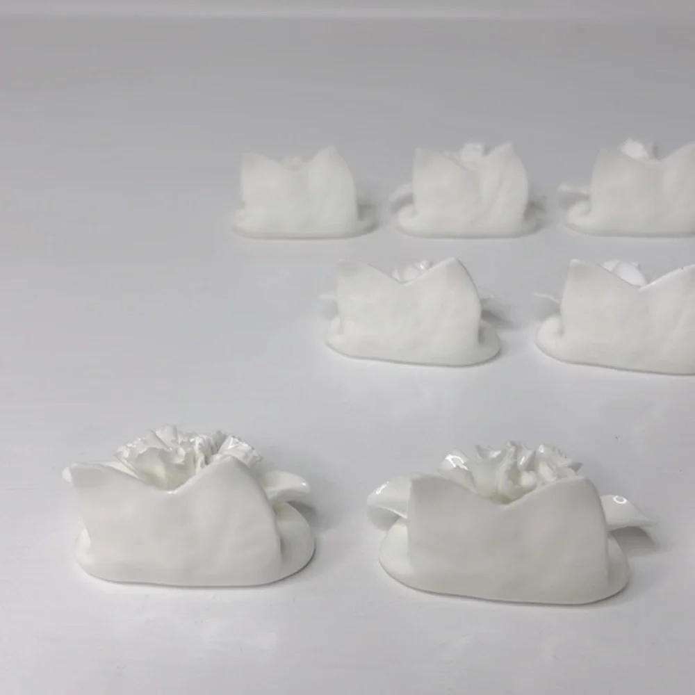 Vintage Coalport 💐 Bone China Floral Name Card Holders Mismatched Set of 8 - Picture 8 of 16